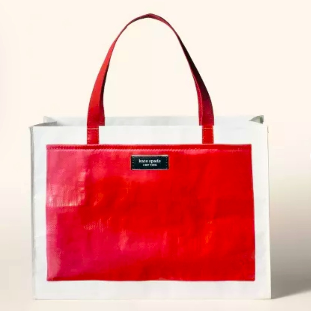 Kate Spade x Target Large Tote Bag - Red and White
